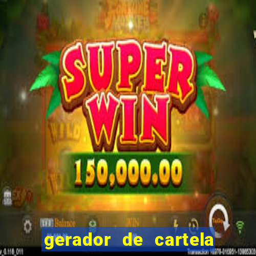 gerador de cartela de bingo